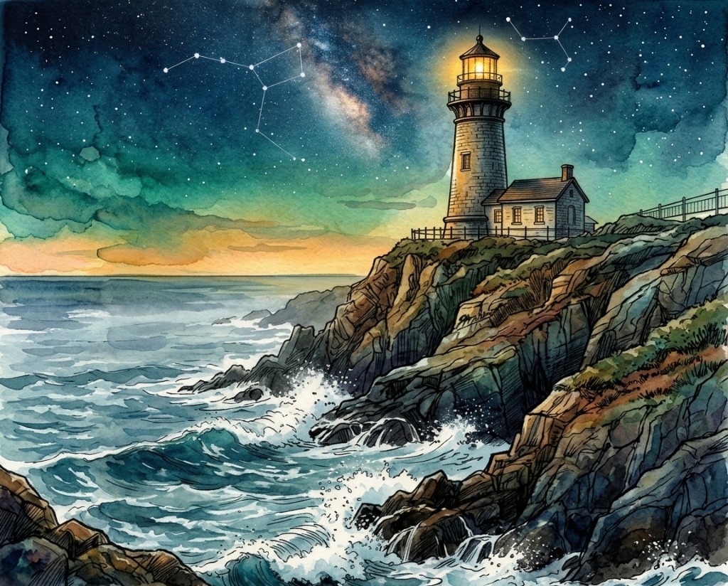 Scenic Coastal Lighthouse Landscape
