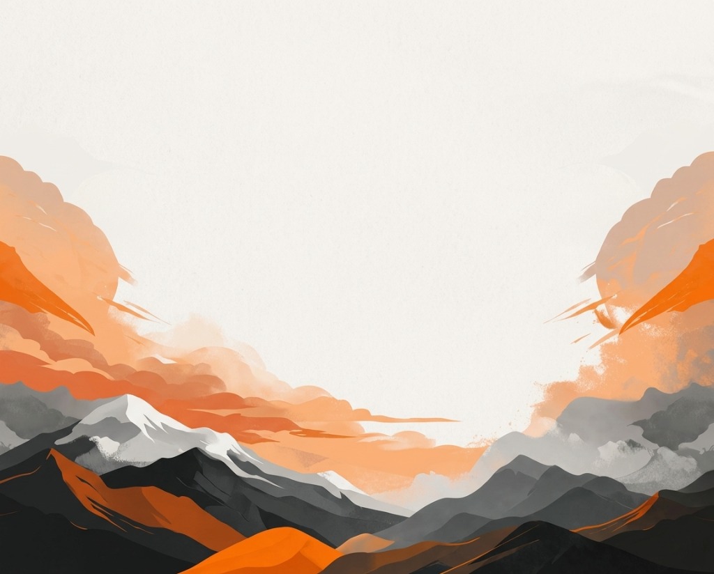 Scenic Mountain Landscape with Skydiver